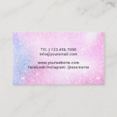 Carte De Visite Sèche-Cheveux Sèche-Cheveux Pastel Parties scintil (Dos)