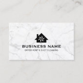 Carte De Visite Sèche-linge Logo Maison & Ventilateur et marbre de (Devant)