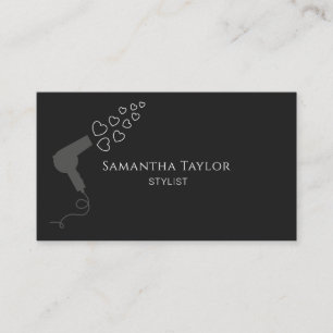 Carte De Visite Sèche-souffle pour coiffeur