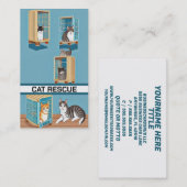 Carte De Visite Secourt de chat (Devant / Derrière)