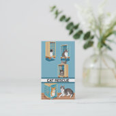 Carte De Visite Secourt de chat (Debout devant)