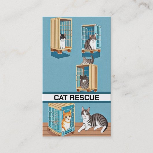 Carte De Visite Secourt de chat (Devant)