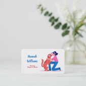 Carte De Visite Secourt de chien (Debout devant)