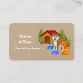 Carte De Visite Secourt de chien (Devant)