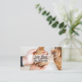 Carte De Visite Secourt de chien de chien (Debout devant)