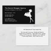 Carte De Visite Secret Shopper Business Services (Devant / Derrière)