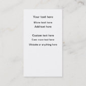 Carte De Visite Secret Shopper Thème Double Côté  (Dos)