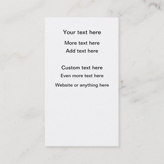 Carte De Visite Secret Shopper Thème Double Côté  (Dos)