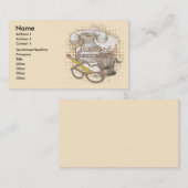 Carte De Visite Secrétaire à la retraite (Devant / Derrière)