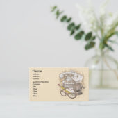 Carte De Visite Secrétaire à la retraite (Debout devant)