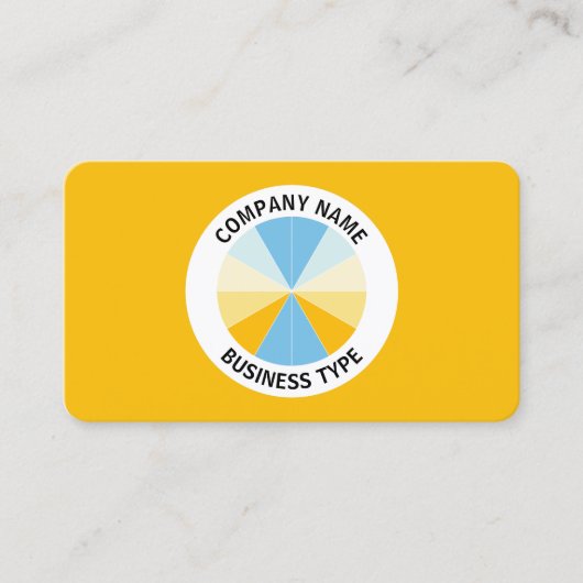 Carte De Visite Secteur Abstrait 04 - Ambre #F8BC08 (Devant)