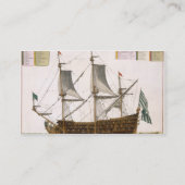 Carte De Visite Section par un bateau de premier ordre français de (Dos)