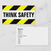 Carte De Visite Sécurité (Devant / Derrière)