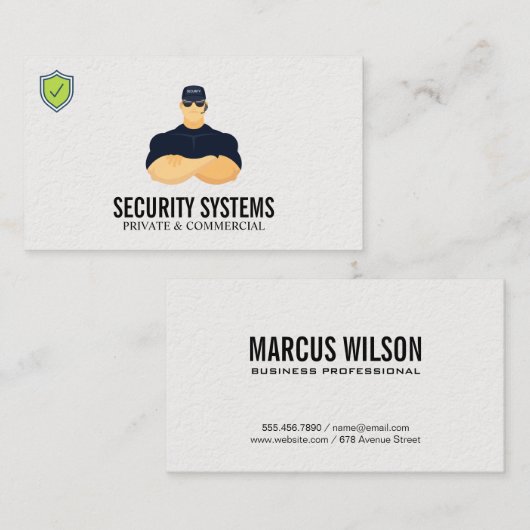Carte De Visite Sécurité (Devant / Derrière)