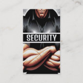 Carte De Visite Sécurité avec de grands muscles (Devant)