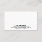 Carte De Visite Sécurité des clôtures (Dos)