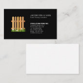 Carte De Visite Sécurité des clôtures (Devant / Derrière)