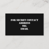 Carte De Visite Sécurité d'ours de héros (Dos)