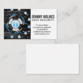 Carte De Visite Sécurité en ligne | Cyber technologie (Devant / Derrière)