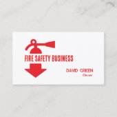 Carte De Visite Sécurité incendie QR personnalisée (Devant)