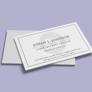 Carte De Visite Sécurité informatique Dossier de fichiers verrou