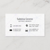 Carte De Visite Sécurité Mobile | Réseau (Dos)