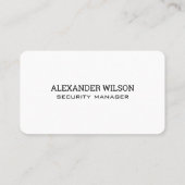Carte De Visite Sécurité numérique | Agence de protection | Techno (Dos)