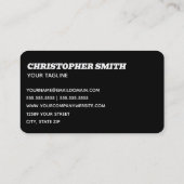 Carte De Visite Sécurité personnelle (Dos)