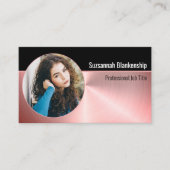 Carte De Visite Sécurité personnelle professionnelle Photo personn (Devant)