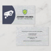 Carte De Visite Sécurité réseau | Caméra de sécurité (Devant / Derrière)