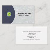 Carte De Visite Sécurité réseau | Coder | Programmeur (Devant / Derrière)