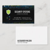 Carte De Visite Sécurité réseau | Cyber-codage (Devant / Derrière)