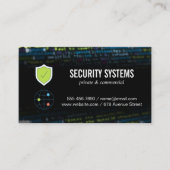 Carte De Visite Sécurité réseau | Cyber-codage (Devant)