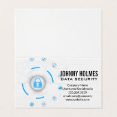 Carte De Visite Sécurité réseau | Cyberprotection (Extérieur déplié)