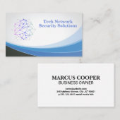 Carte De Visite Sécurité technologique des réseaux modernes | Logo (Devant / Derrière)