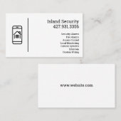 Carte De Visite Security Company (Devant / Derrière)