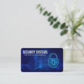 Carte De Visite Security Cyber Lock | Modern Tech (Debout devant)
