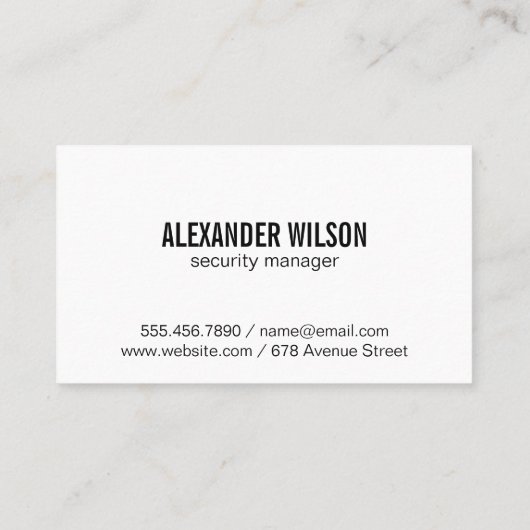 Carte De Visite Security Cyber Lock | Tech Background (Dos)