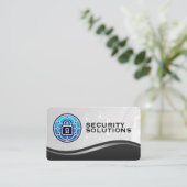 Carte De Visite Security Lock Logo | AI Data (Debout devant)