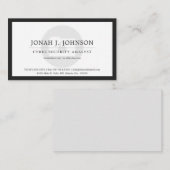 Carte De Visite Security | Minimal Locked File Folder Blk Bdr. (Devant / Derrière)