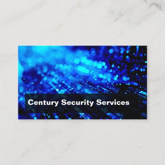 Carte De Visite Security Services Modern Abstract (Devant)