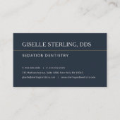 Carte De Visite Sedation Dentistry Office Appointment Reminder (Devant)