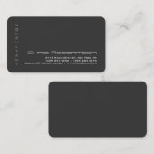 Carte de visite séduisant gris blanc (Devant / Derrière)