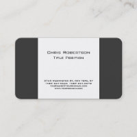 Carte de visite séduisant gris blanc