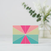 Carte De Visite Segments de couleur 01 (Debout devant)