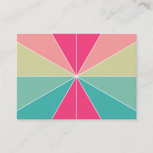 Carte De Visite Segments de couleur 01 (Devant)