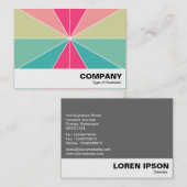 Carte De Visite Segments de couleur 01 (Devant / Derrière)