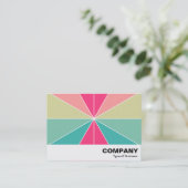 Carte De Visite Segments de couleur 01 (Debout devant)