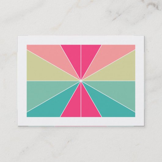 Carte De Visite Segments de couleur 01 (Bordé) (Devant)