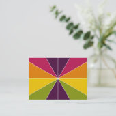 Carte De Visite Segments de couleur 02 (Debout devant)